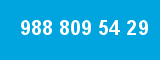 988 809 54 29 988 809 54 29